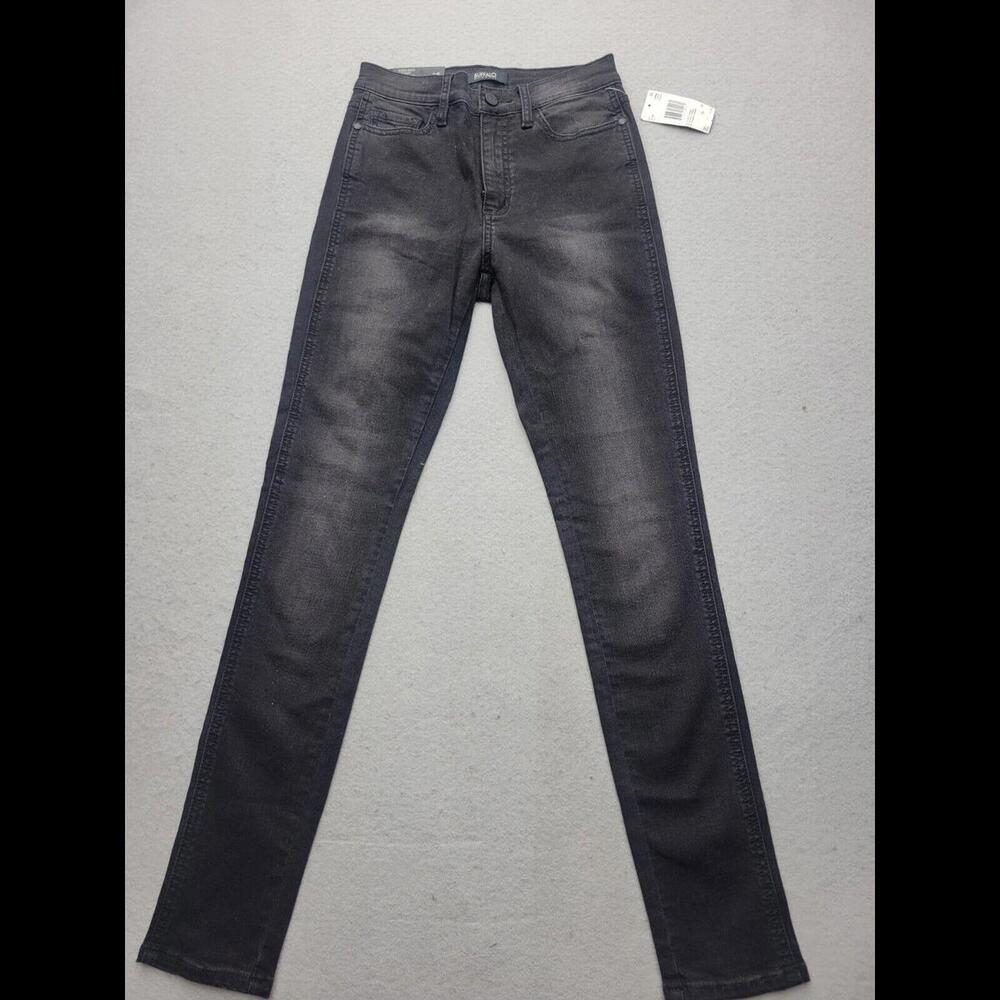 Buffalo David Bitton Women Jeans 25 Black Skinny Medium Wash Cotton Blend Mid